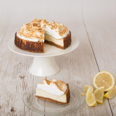 limón y merengue cheesecake